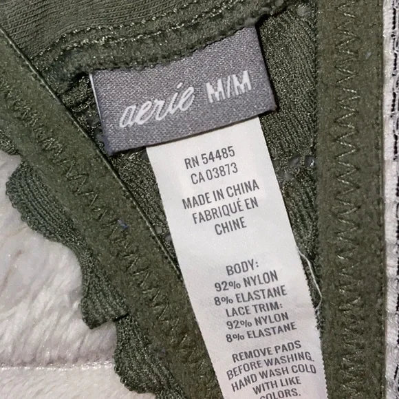 Aerie Green Size Small Racerback Lace Bralette - Picture 3 of 3